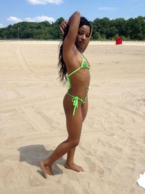 Young girls rubbing their